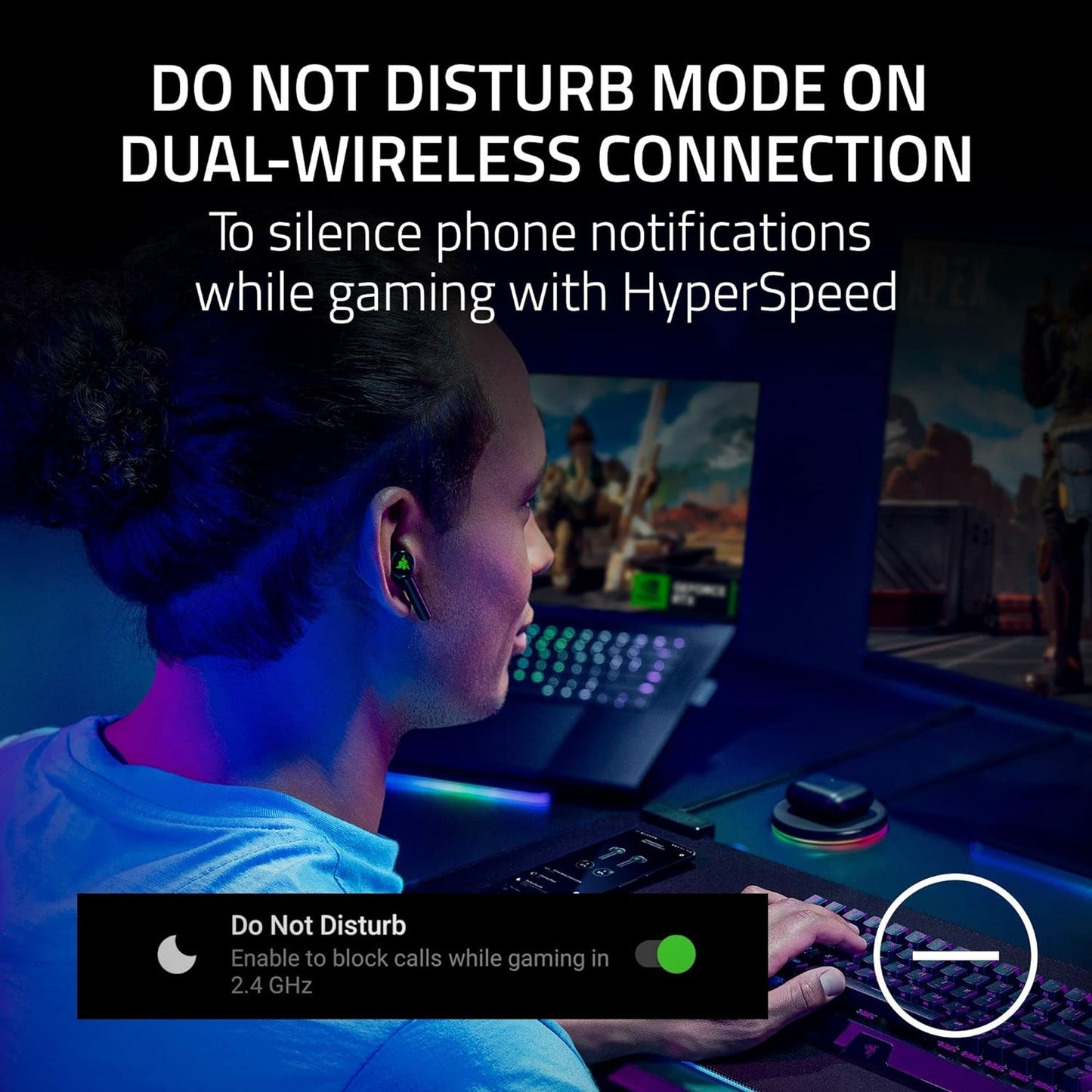Razer RZ12-04590100-R3U1 Hammerhead Pro HyperSpeed Wireless Gaming Earbuds