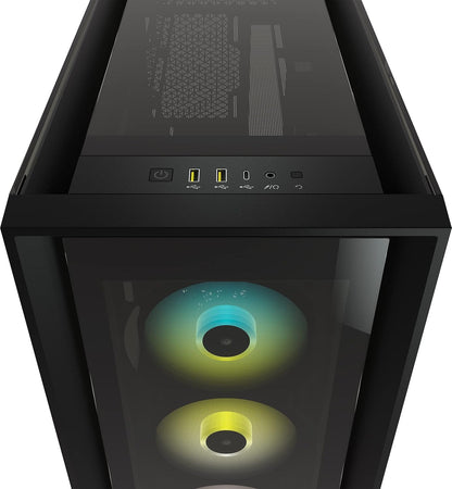 Corsair CC-9011212-WW iCUE 5000X RGB Black Mid-Tower Case