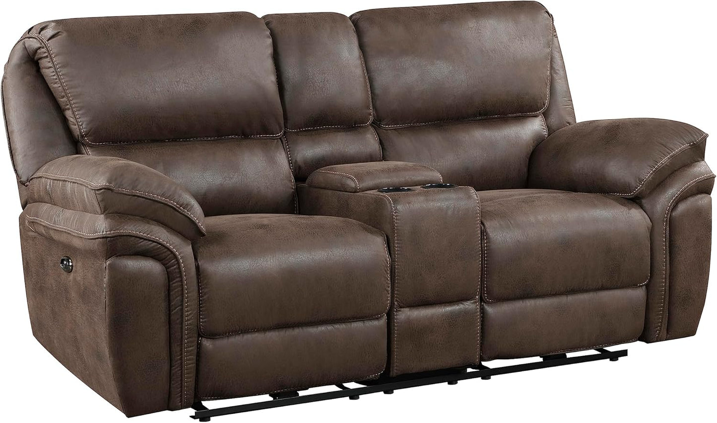 Lexicon Dorritt Power Reclining Living Room Set - Brown