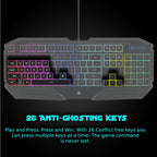 HP RGB Backlit Wired Gaming Keyboard and Mouse Combo