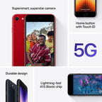 Apple A2595 iPhone SE 3rd Gen 64GB Midnight AT&T Renewed