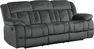 Lexicon 194840134558 Caspian Fabric Double Glider Sofa — main product image