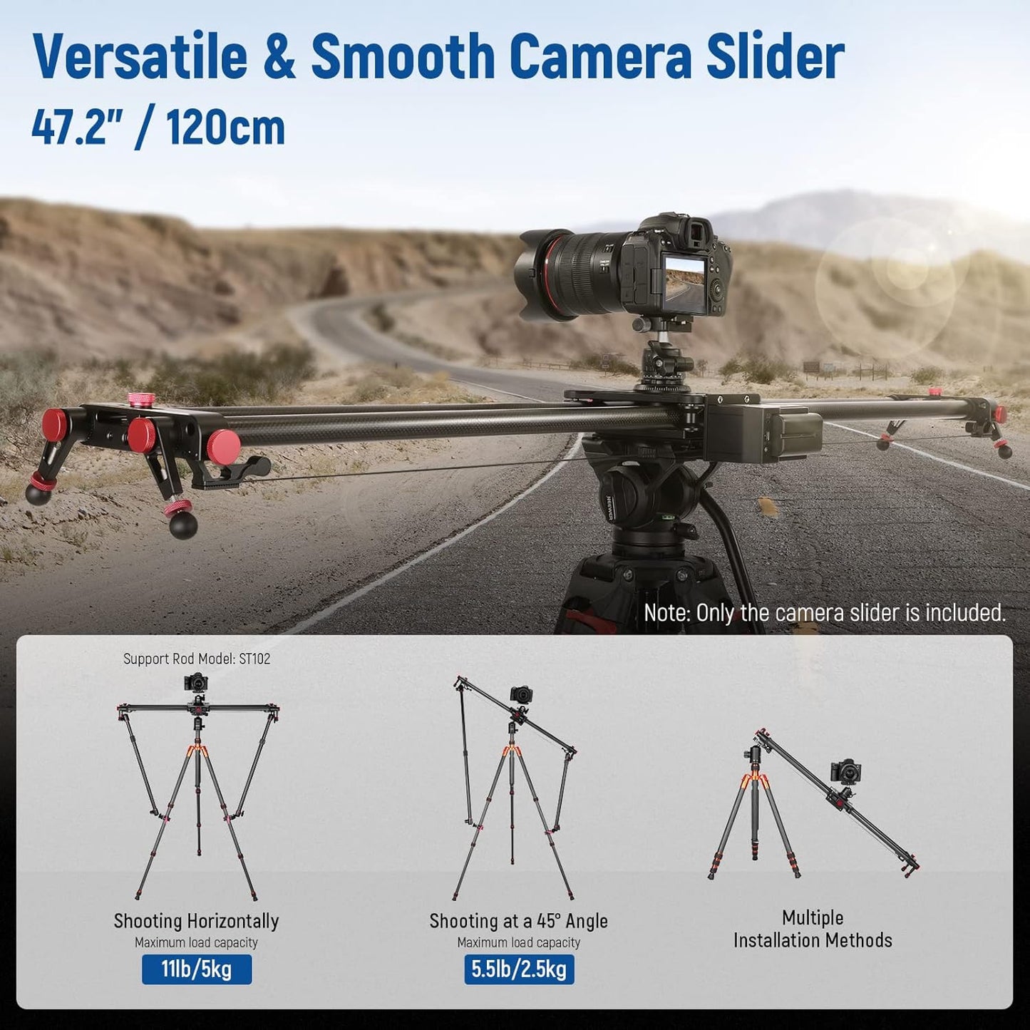 Neewer 10101208 Motorized Camera Slider 47"
