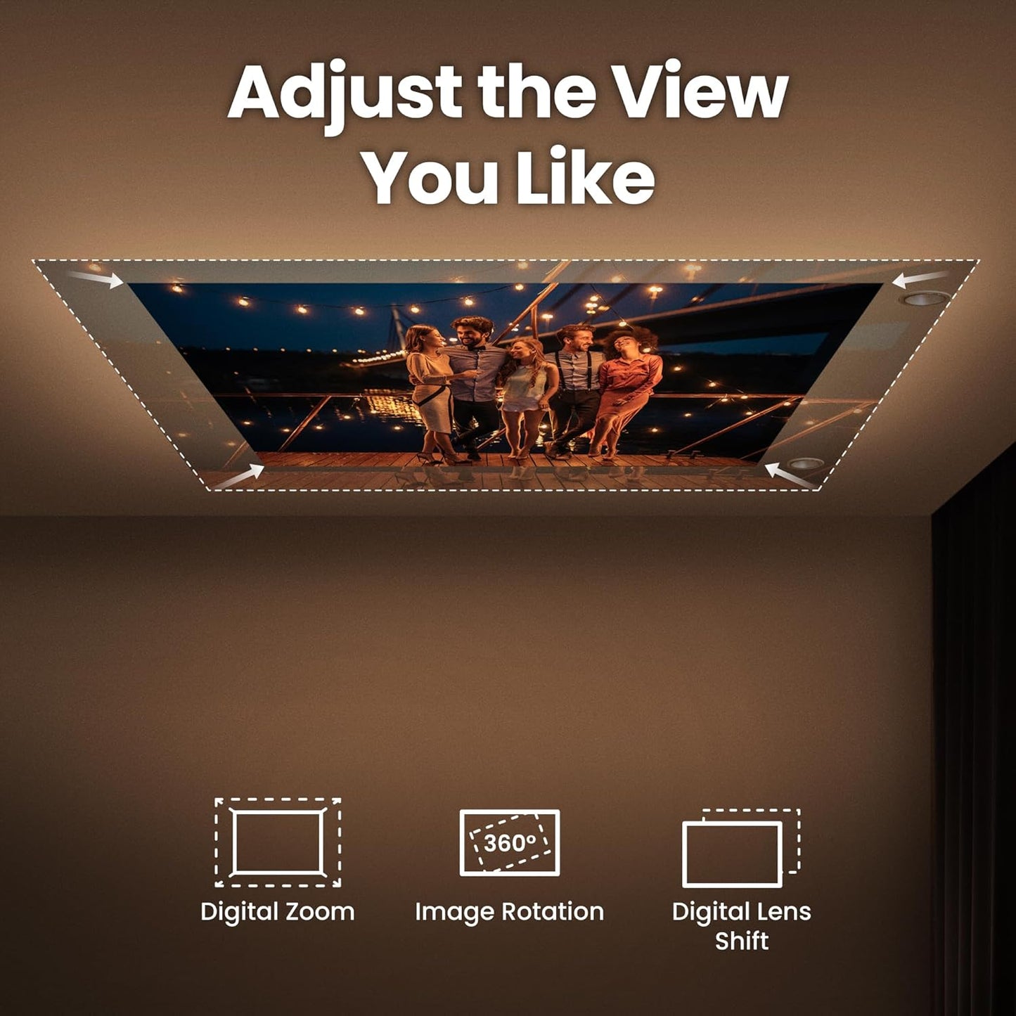 BenQ GV50 1080p Portable Laser Projector Netflix