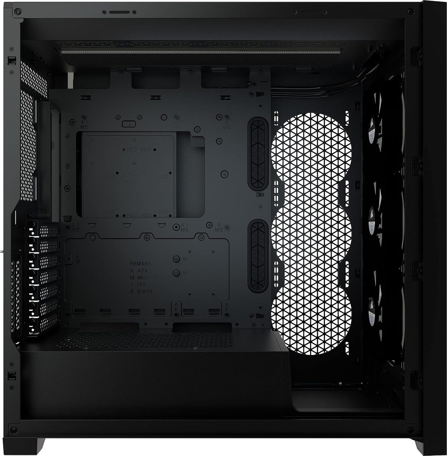 Corsair CC-9011212-WW iCUE 5000X RGB Black Mid-Tower Case