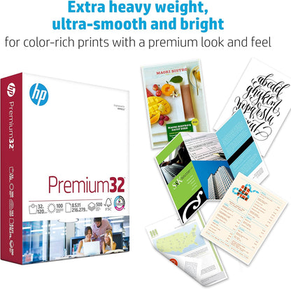HP 113100C Premium 32lb Printer Paper, 6-Pack