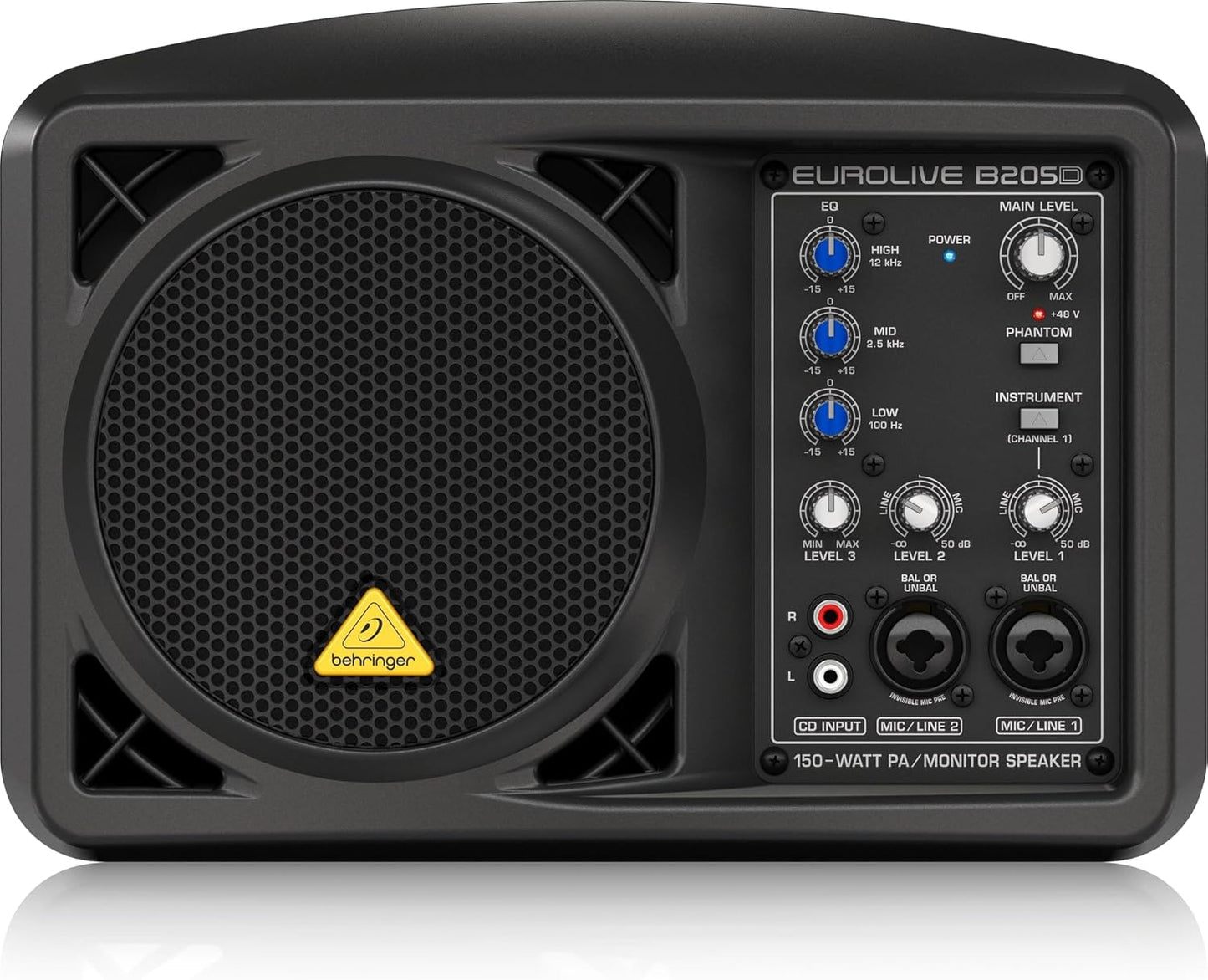 Behringer Eurolive B205D 150W PA Monitor Speaker Bundle