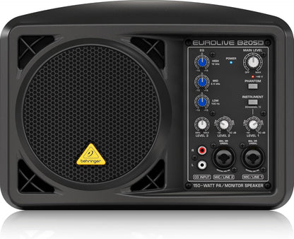 Behringer Eurolive B205D 150W PA Monitor Speaker Bundle
