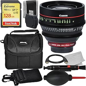 Canon CNE85MMEFEB1 CN-E 85mm T1.3 Cine Lens Bundle