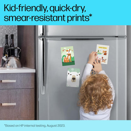HP 8L1U8A 4x6 Picture Stickers Matte Self-Adhesive 25 Sheets