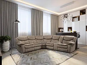 Lexicon 194840165903 Bay 3-Piece Reclining Sectional Sofa