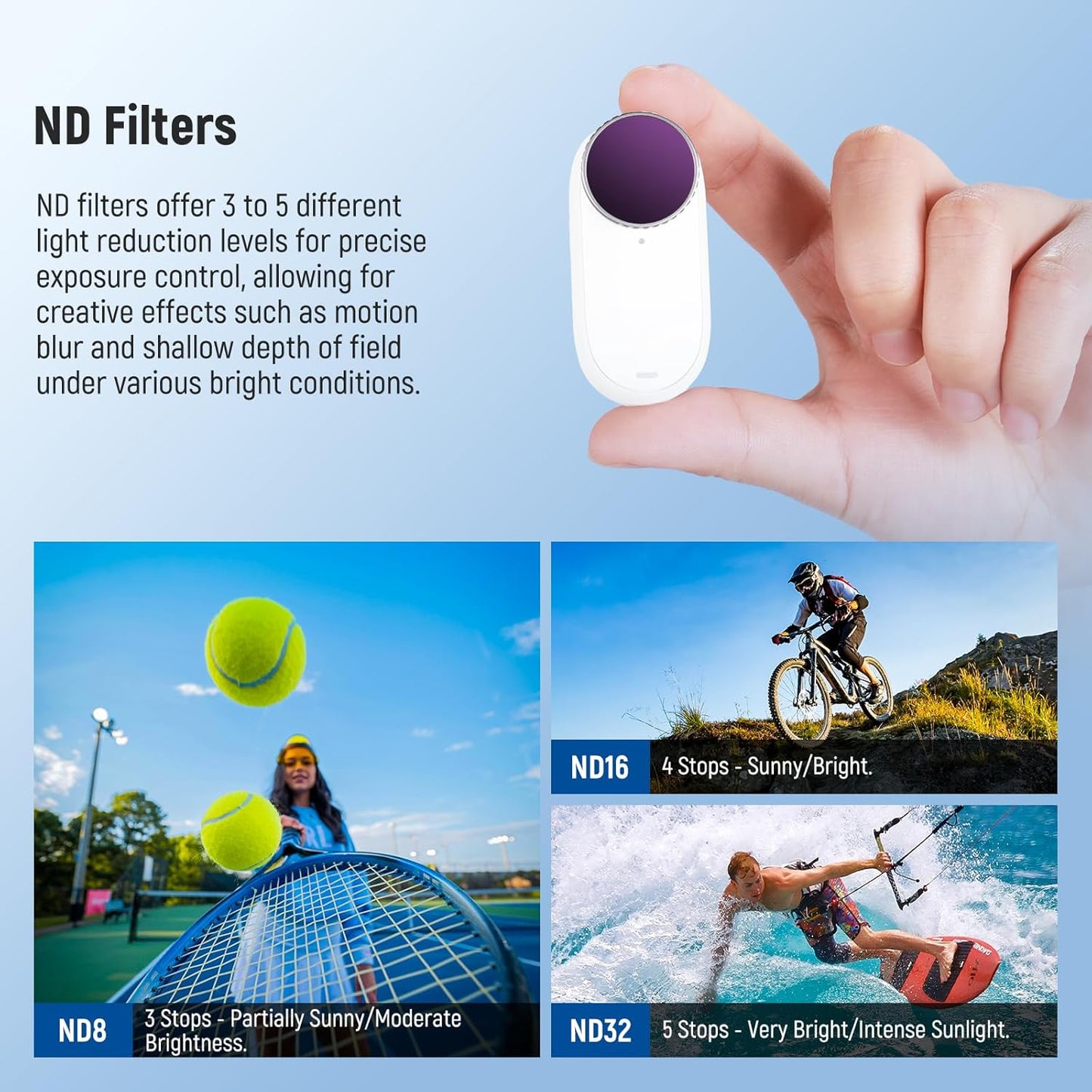 Neewer 10104591 ND Filter Set for Insta360 GO 3S