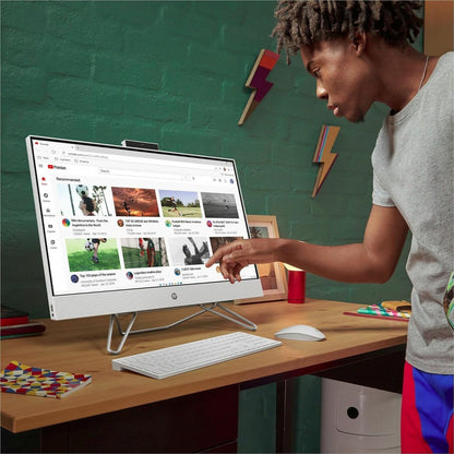 HP 27-cb0070 All-in-One Desktop PC Touchscreen Bundle