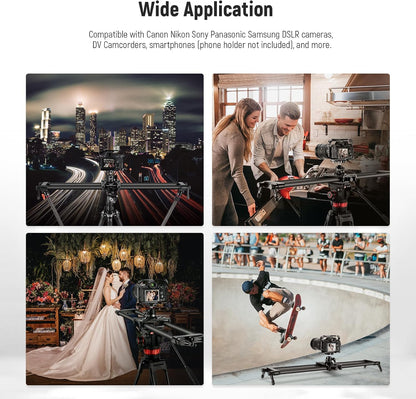 Neewer 10102124 31.5" Carbon Fiber Camera Slider