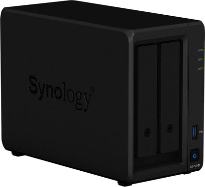 Synology ASIHLAMZ310 DS720+ NAS Server, Celeron, 6GB RAM, 4TB SSD