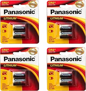 Panasonic CR-2 3V Photo Lithium Battery (4x 2-Pack)