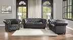 Lexicon 194840110002 Davisville 3-Piece Gray Living Room Set