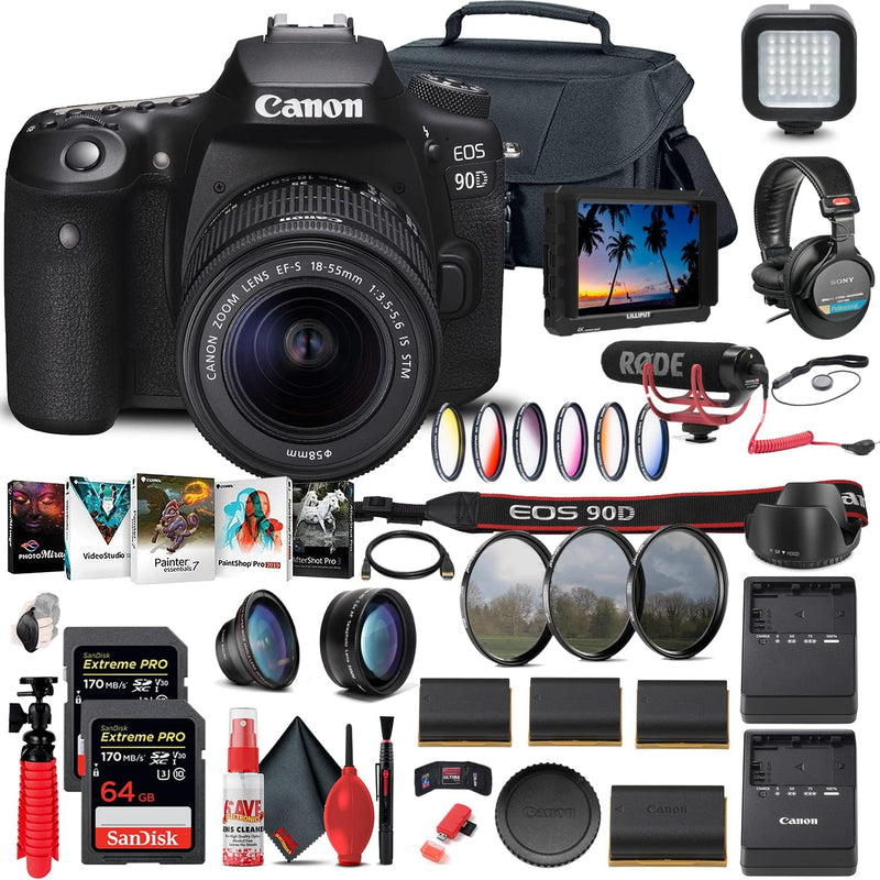 Canon EOS 90D DSLR Camera 18-55mm Lens Kit (Renewed) — main product image