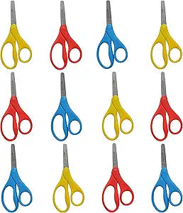 Westcott 17791 Kids Scissors - 5", Blunt Tip, 12 Pack