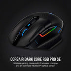 Corsair Dark Core RGB Pro SE Wireless Qi Gaming Mouse