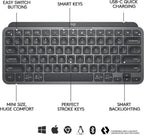 Logitech 920-010388 MX Keys Mini Wireless Keyboard - Graphite (Renewed)