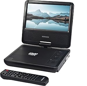Magnavox MTFT716n 7" Swivel Screen Portable DVD Player Black