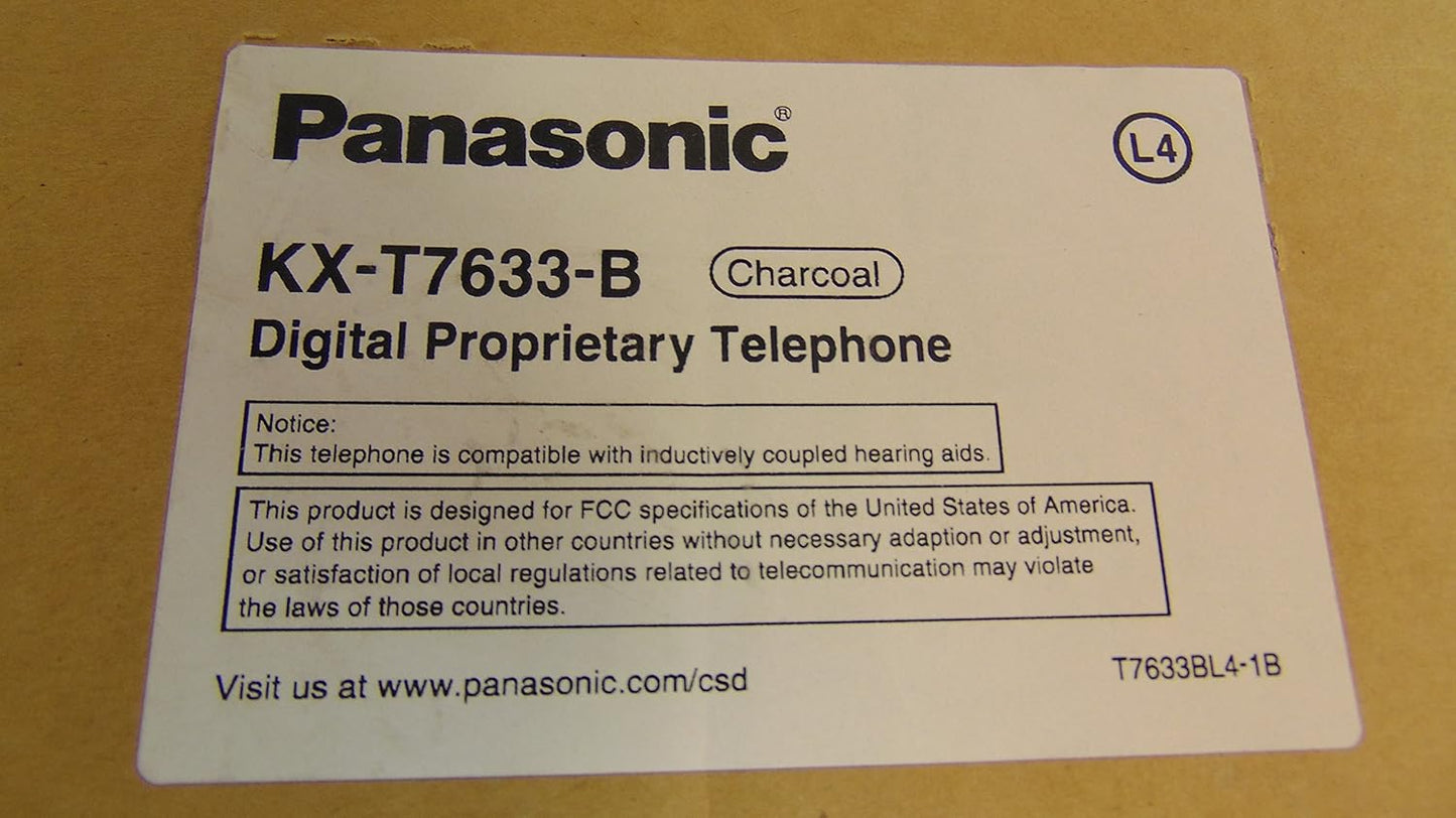 Panasonic KX-T7633-B Digital 3-Line LCD Proprietary Phone