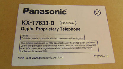Panasonic KX-T7633-B Digital 3-Line LCD Proprietary Phone