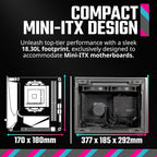 Cooler Master NR200P-MCNN85-SL0 MAX Mini-ITX Case AIO PSU