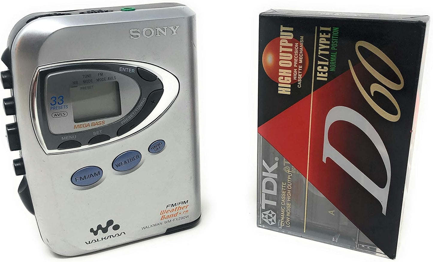 Sony WM-FX290W Walkman AM/FM Weather Radio Cassette Player