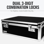Vaultz VZ00323 Combination Lock Box for Laptop Cash and Medicine