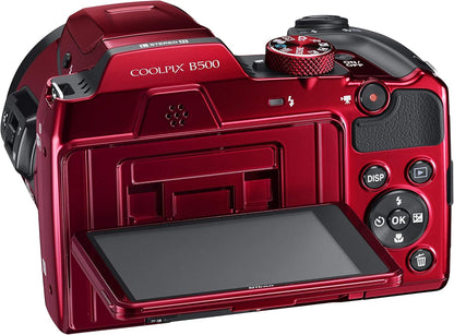 Nikon CRTNKCPB500RRB COOLPIX B500 16MP 40x Zoom (Renewed)