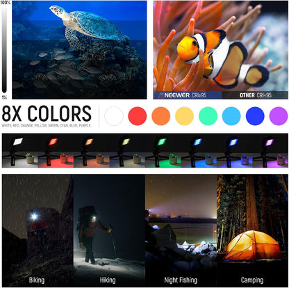 Neewer 10101017 RGB Underwater Diving Light
