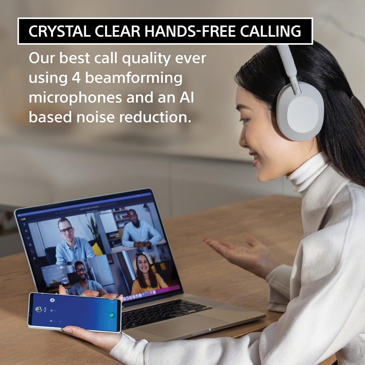 Sony WH1000XM5/B Noise Canceling Wireless Headphones