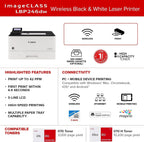 Canon 5952C005 - imageCLASS LBP246dw - Wireless Duplex Laser Printer