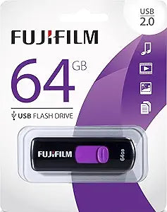 Fujifilm USB 2.0 64GB Capless Slider Flash Drive