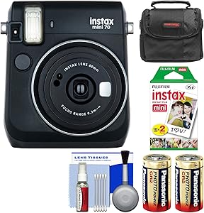 Fujifilm K-93719-01 Instax Mini 70 Camera Bundle - Black