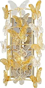 Misc Garden Gold Leaf Wall Sconce