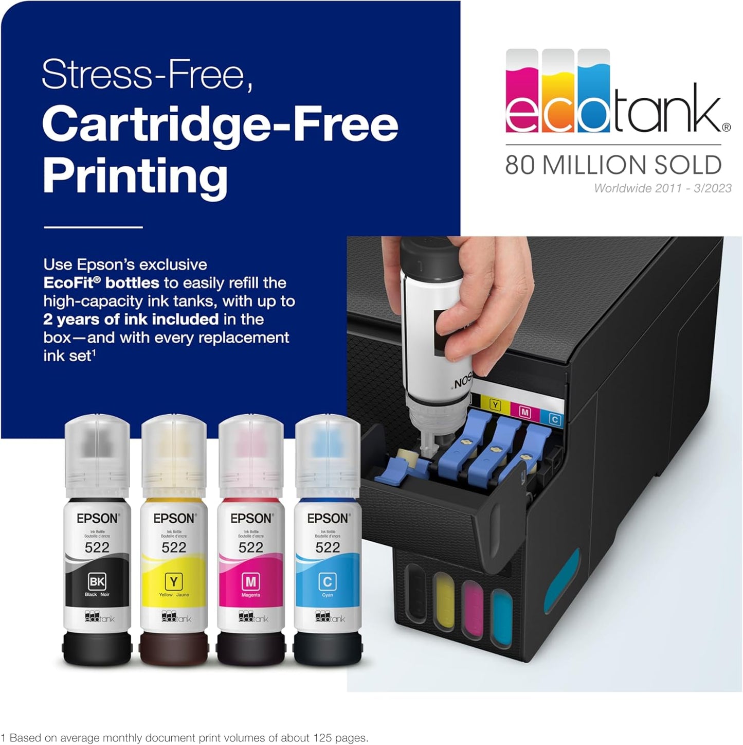 Epson EcoTank ET-2400 Wireless All-in-One Supertank Printer Renewed