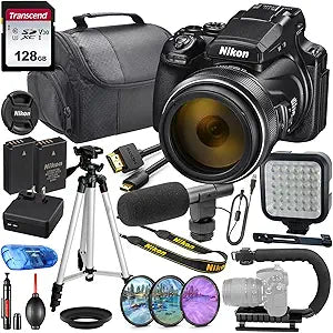 Nikon P1000 COOLPIX 125x Zoom Camera Video Bundle