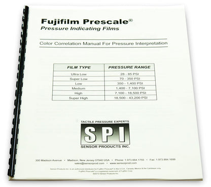 Fujifilm Prescale LLLW Ultra Low Pressure Film Kit