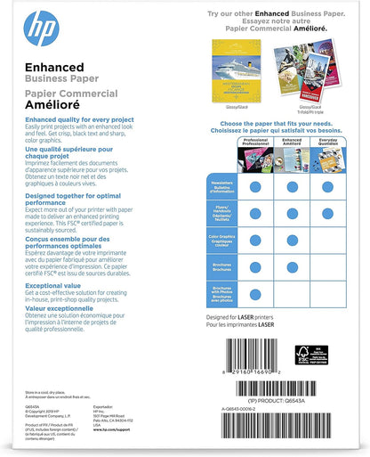 HP Q6543A - Color Laser Brochure Paper - 8.5x11 - 150 Sheets