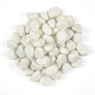 MSI AMZ-LSC-0024 White Tumbled Pebbles - 1-2 Inch, 40 lb. Bag