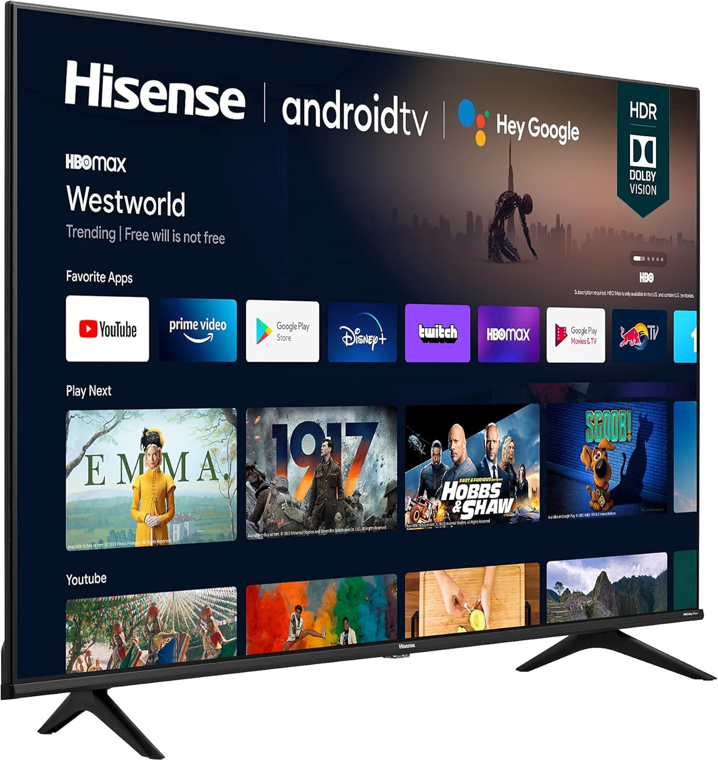 Hisense 65A6G 65-Inch 4K UHD Android Smart TV Renewed