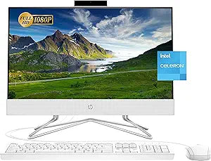 HP 22-df0224 All-in-One Desktop Celeron J4025 — main product image
