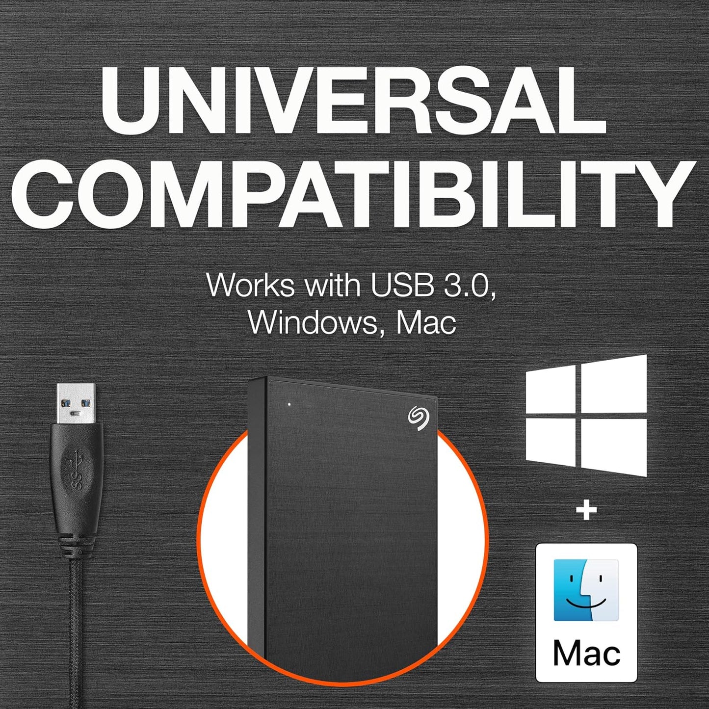 Seagate STKY2000400 One Touch 2TB Portable Hard Drive (Renewed)