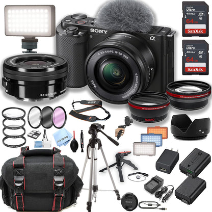 Sony ZV-E10 Mirrorless Camera Vlogging Bundle