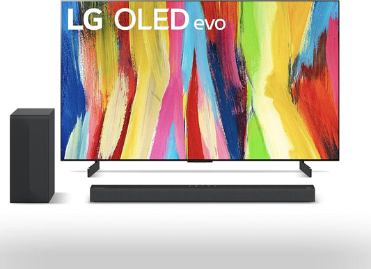 LG OLED42C2PUA 42" 4K Smart TV & S65Q Soundbar