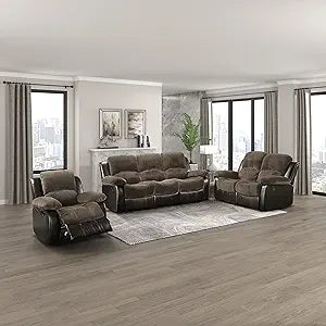 Lexicon 194840175506 Humphreys 3-Piece Reclining Living Room Set