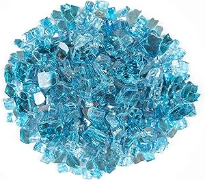 MSI AMZ-FIRGLS-0017 Marine Blue Fire Glass 20 lbs